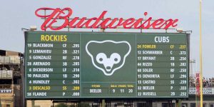 MLB - Cubs Scoreboard